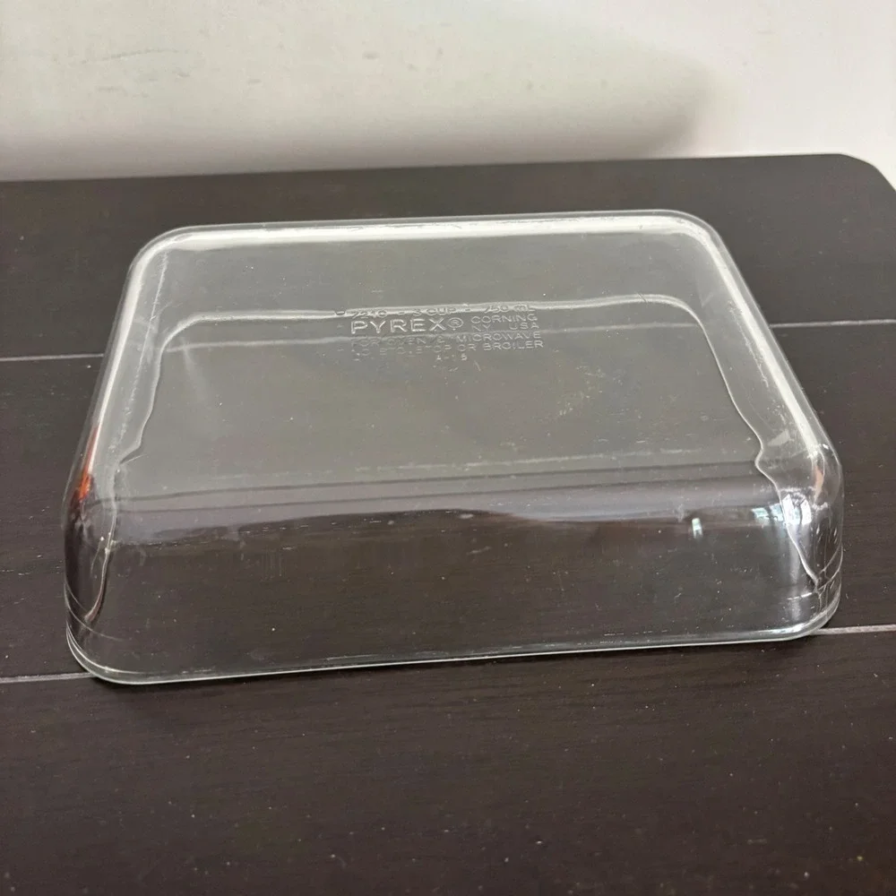 Pyrex C-210 Clear Glass Rectangular‎ Baking Dish 3 Cup 750mL Oven Microwave USA